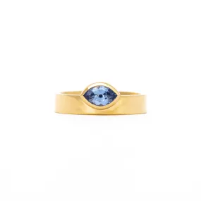 0.81 ct Marquise Sapphire Monolith Ring