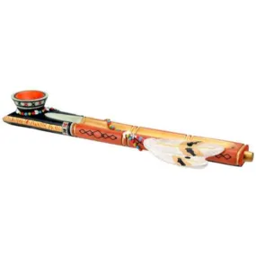 10.5" Peace Pipe Stick Incense Burner