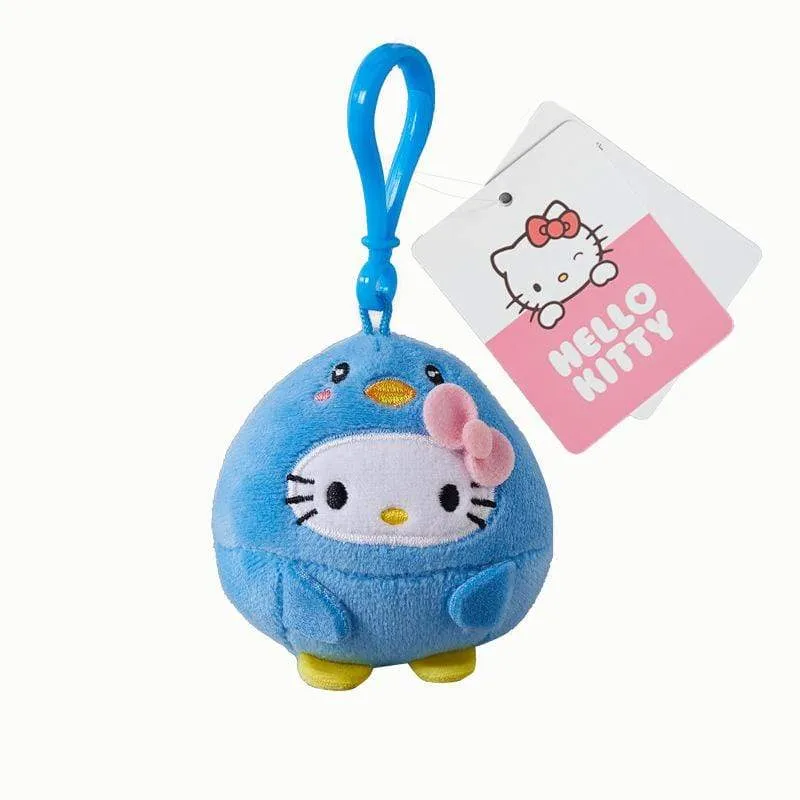 10CM Cartoon Stuffed Animals Kt Cat Plush Toy Anime Kawaii Cute Soft Keychain Pendant Plushie Girls Doll Toys Children Gifts