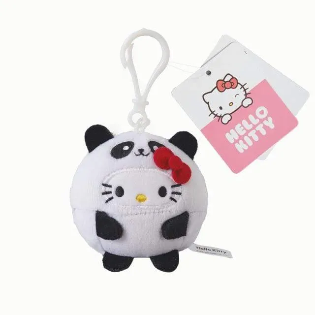 10CM Cartoon Stuffed Animals Kt Cat Plush Toy Anime Kawaii Cute Soft Keychain Pendant Plushie Girls Doll Toys Children Gifts