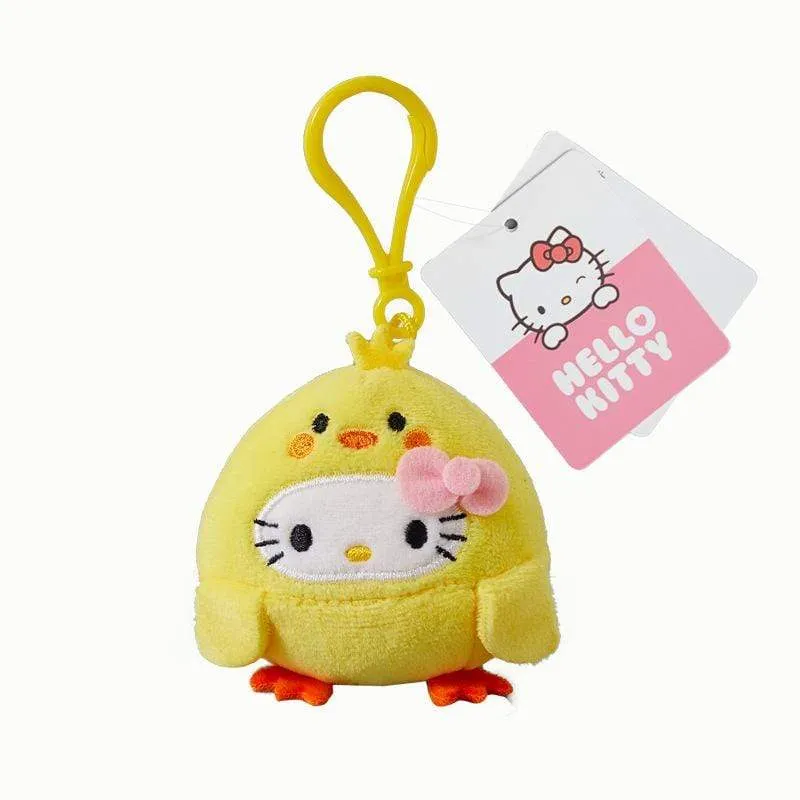 10CM Cartoon Stuffed Animals Kt Cat Plush Toy Anime Kawaii Cute Soft Keychain Pendant Plushie Girls Doll Toys Children Gifts