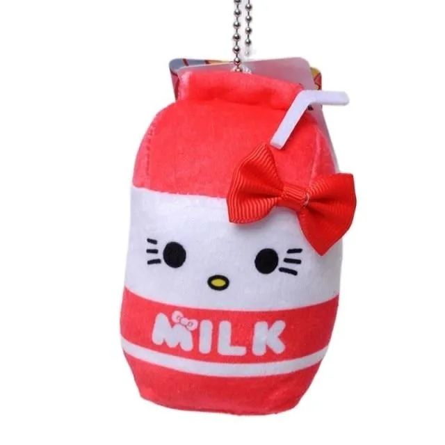 10Cm Kawaii Sanrio Anime Kuromi Melody Cinnamoroll Kt Cat Purin Dog Plush Toy Keychain Animals Cute Plushie Pendant Doll Girls