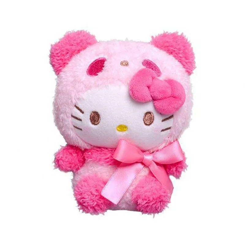 10Cm Kawaii Sanrio Anime Kuromi Melody Cinnamoroll Kt Cat Purin Dog Plush Toy Keychain Animals Cute Plushie Pendant Doll Girls