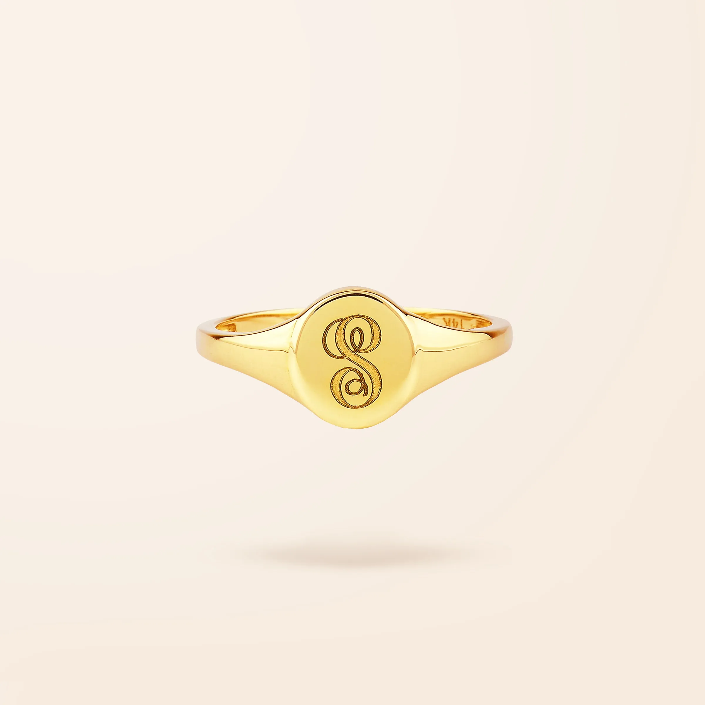 10K Gold Small Signet Ring