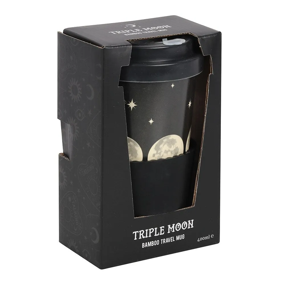 13.5 oz Bamboo Travel Mug with Sleeve - Triple Moon