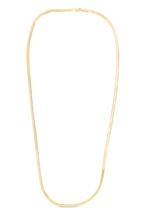 14K Gold 3mm Imperial Herringbone Chain