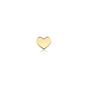 14k Heart Stud