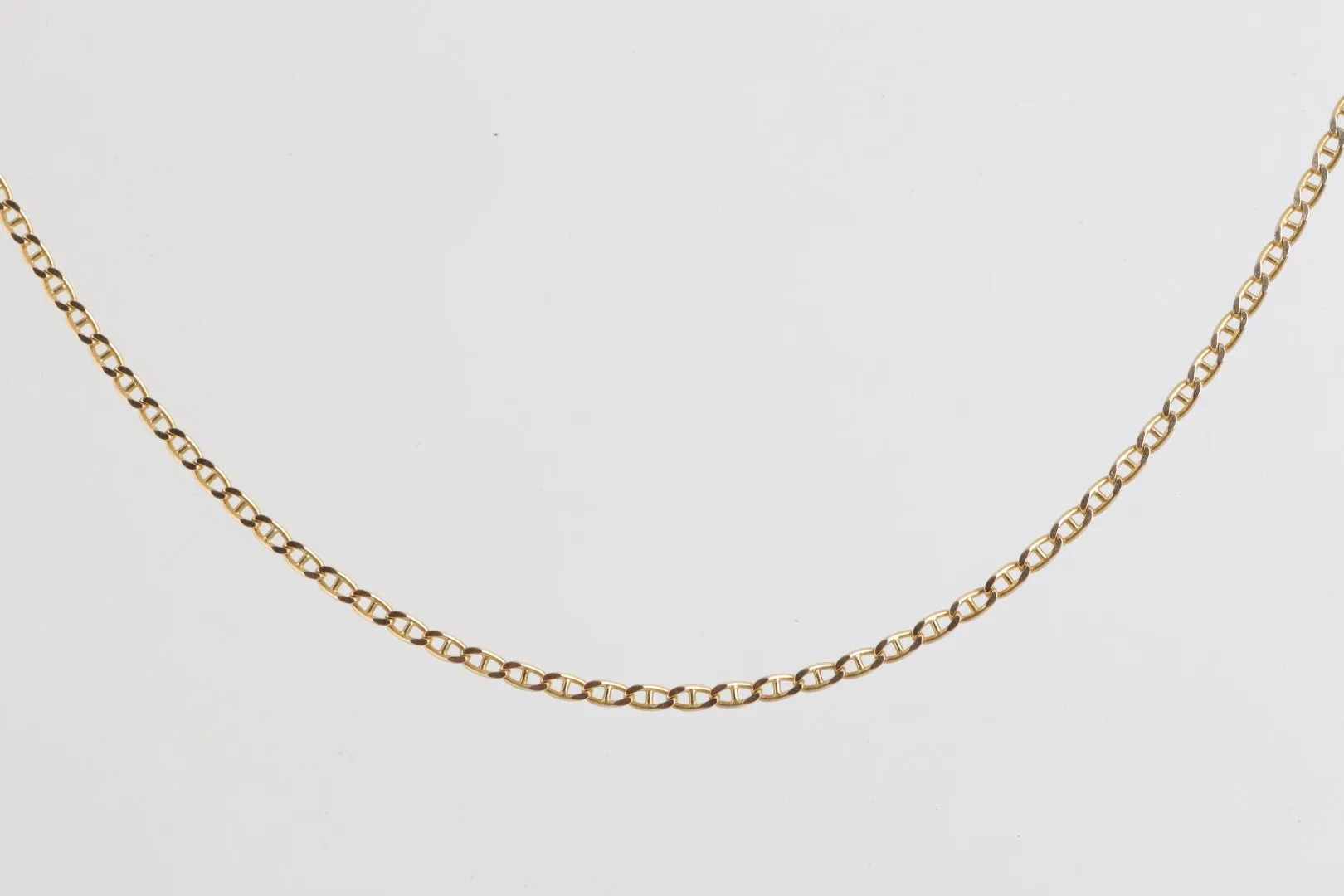 16.5" 14k Yellow Gold Anchor Chain Necklace (4.74g.)