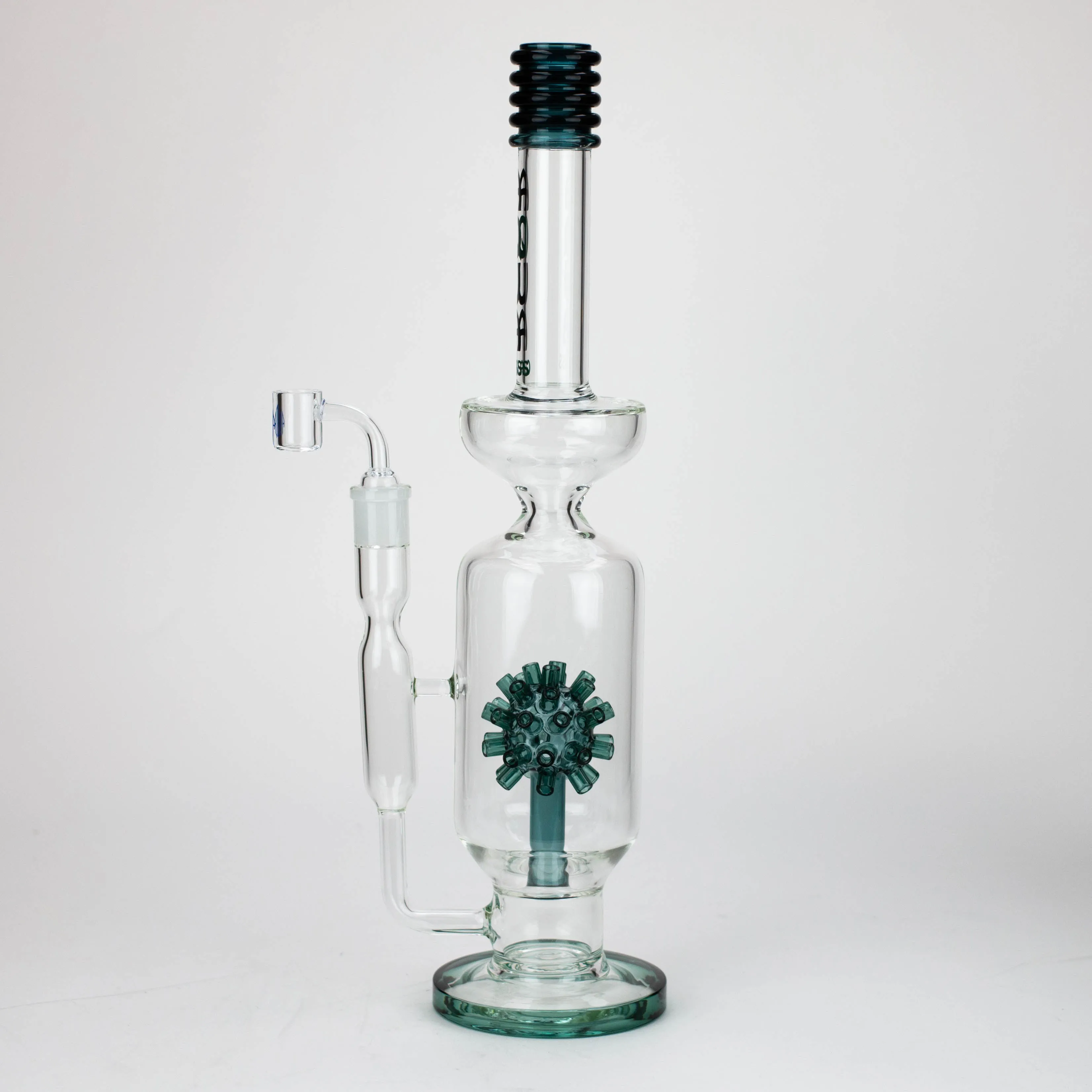 17" AQUA Mine Diffuser Glass Bong