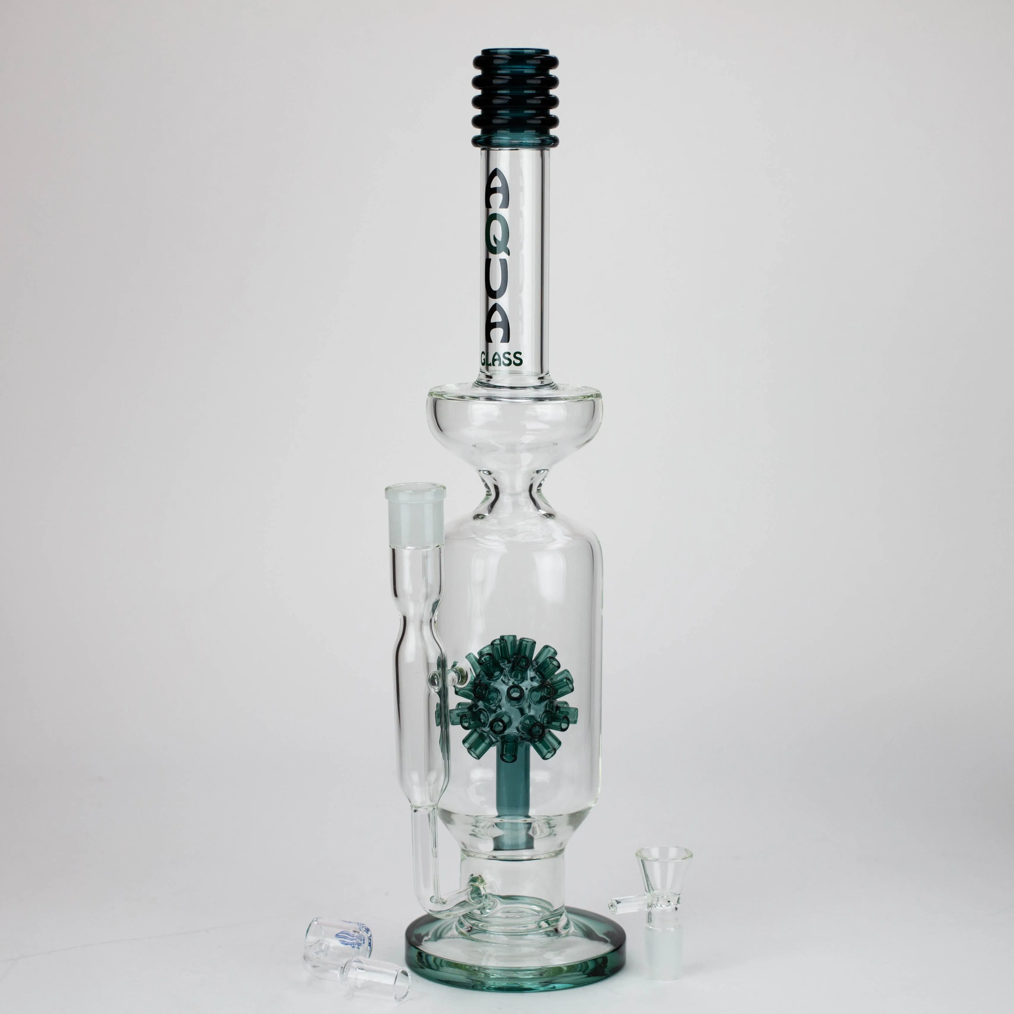 17" AQUA Mine Diffuser Glass Bong