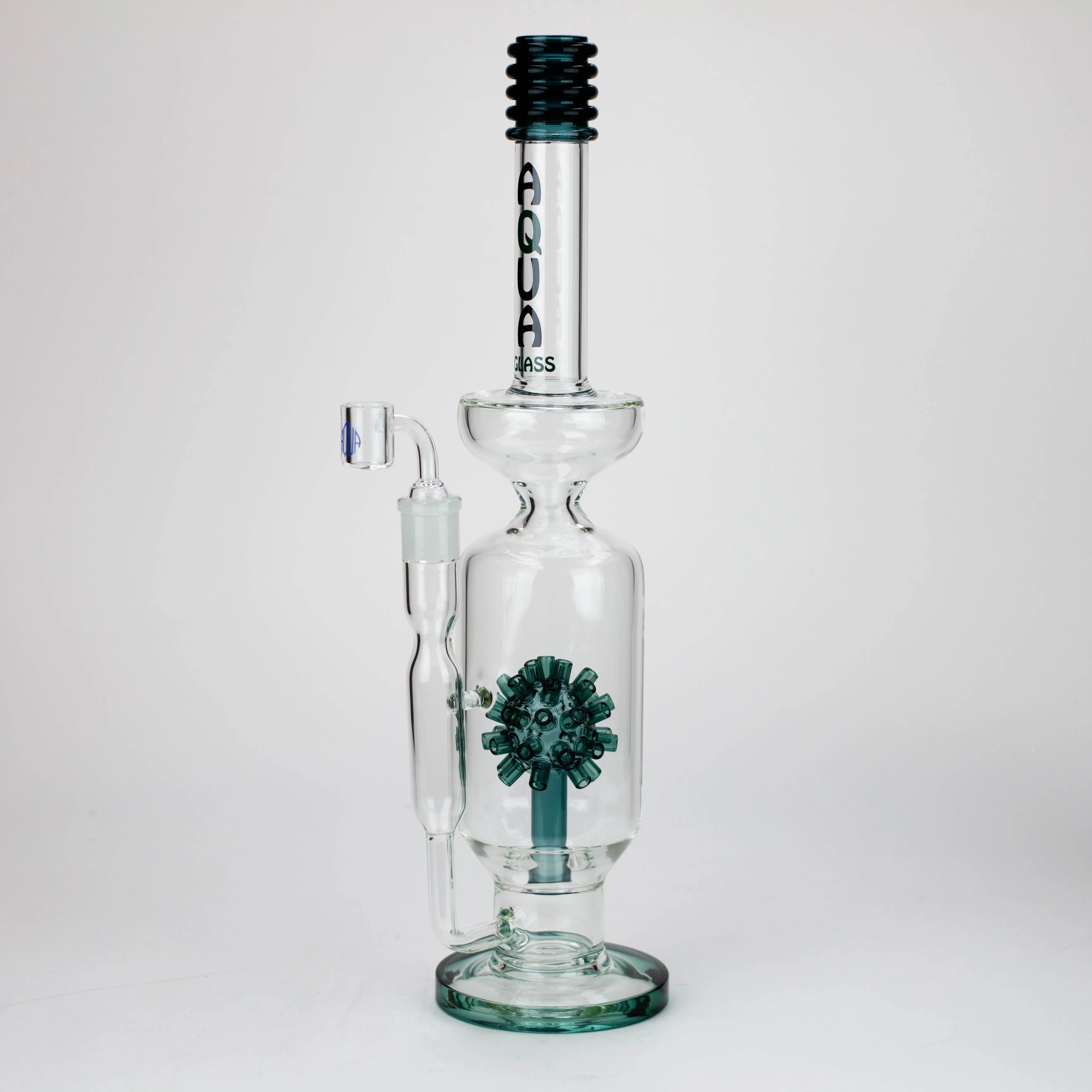 17" AQUA Mine Diffuser Glass Bong