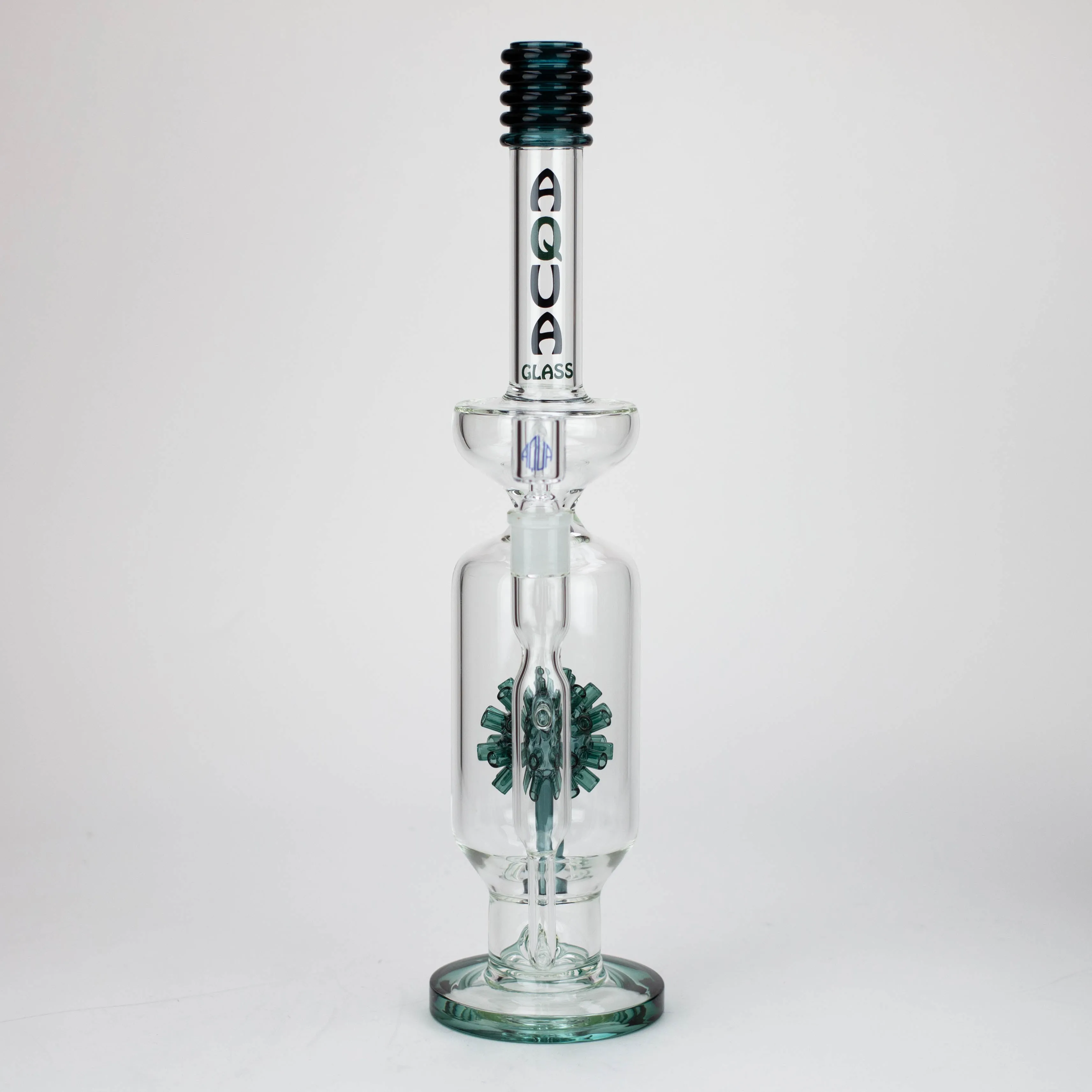 17" AQUA Mine Diffuser Glass Bong