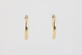 18k Yellow Gold Hoop Earrings (2.61g.)