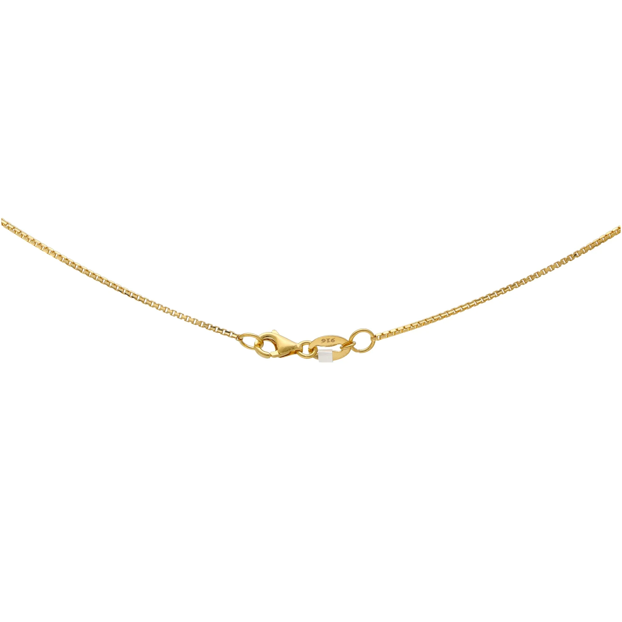 22K Multi-Tone Gold Beaded Chain (13gm)