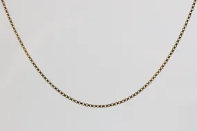 23" 14k Yellow Gold Box Chain Necklace (10.18g.)