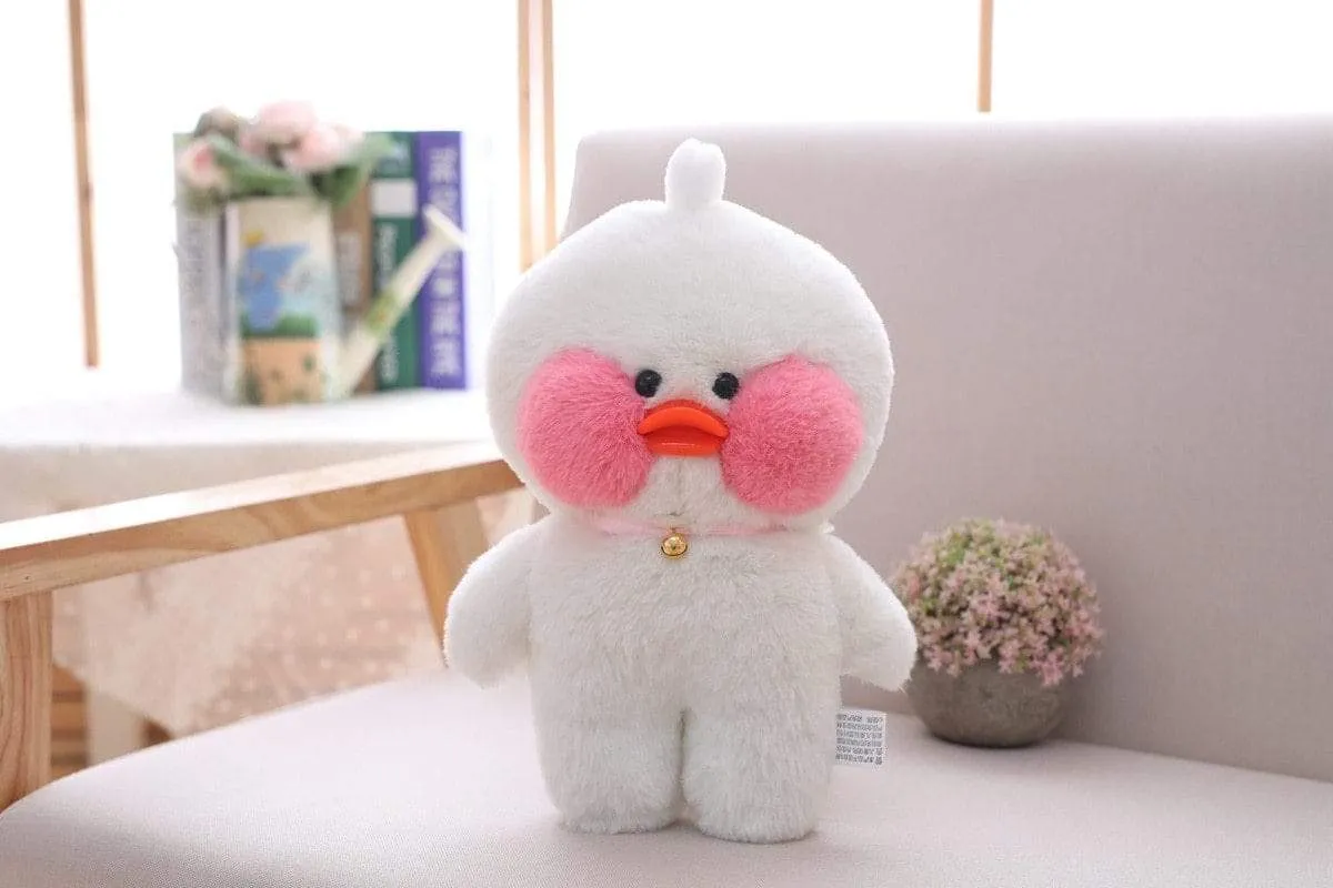 30cm Cartoon Cute LaLafanfan Cafe Duck Plush Toy Stuffed Soft Kawaii Duck Doll Animal Pillow Birthday Gift for Kids Children