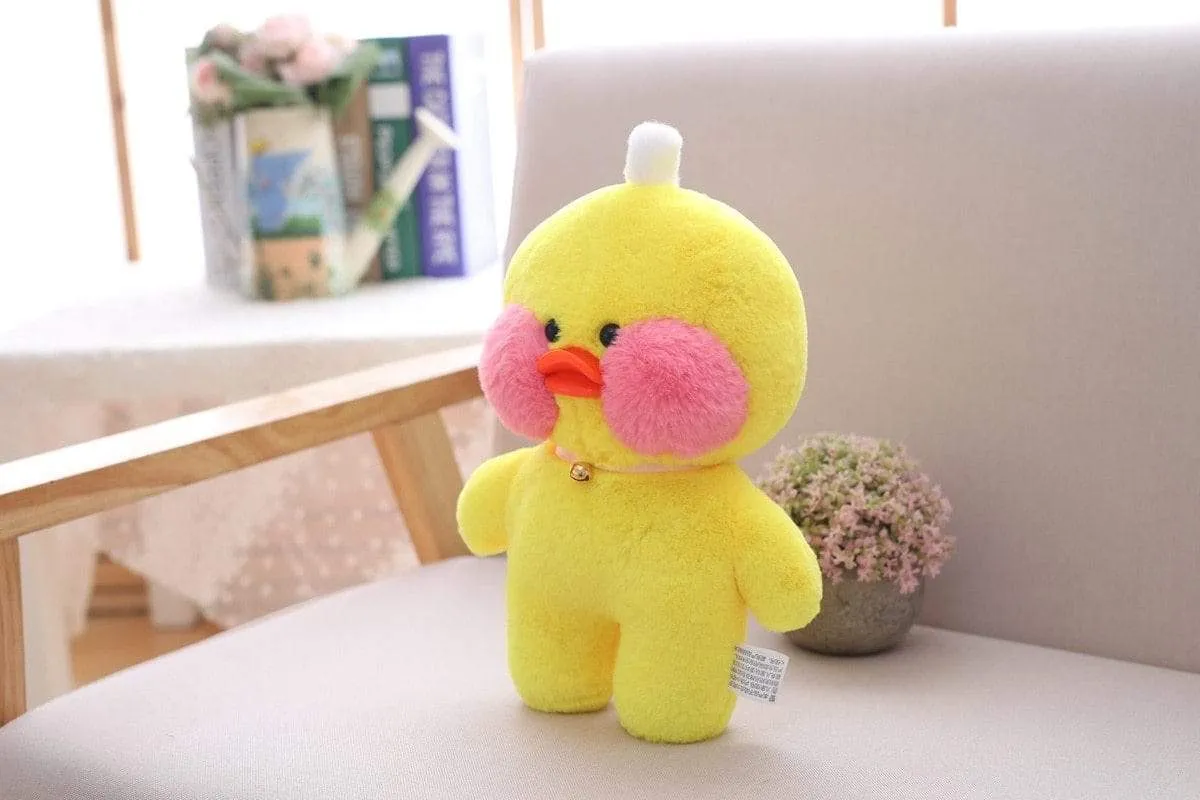 30cm Cartoon Cute LaLafanfan Cafe Duck Plush Toy Stuffed Soft Kawaii Duck Doll Animal Pillow Birthday Gift for Kids Children