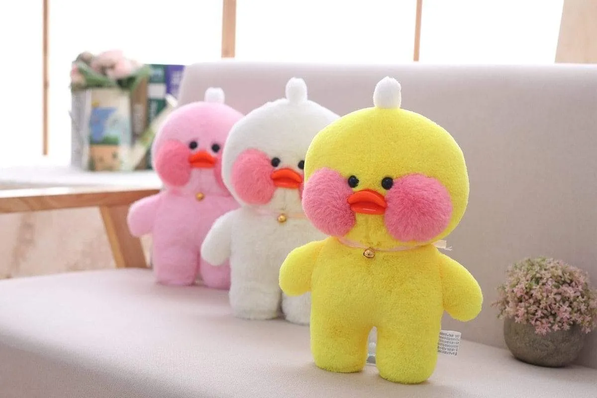 30cm Cartoon Cute LaLafanfan Cafe Duck Plush Toy Stuffed Soft Kawaii Duck Doll Animal Pillow Birthday Gift for Kids Children