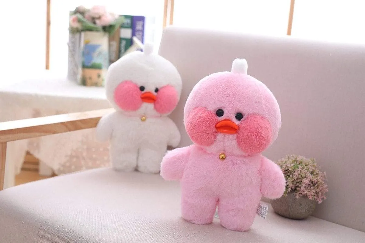 30cm Cartoon Cute LaLafanfan Cafe Duck Plush Toy Stuffed Soft Kawaii Duck Doll Animal Pillow Birthday Gift for Kids Children