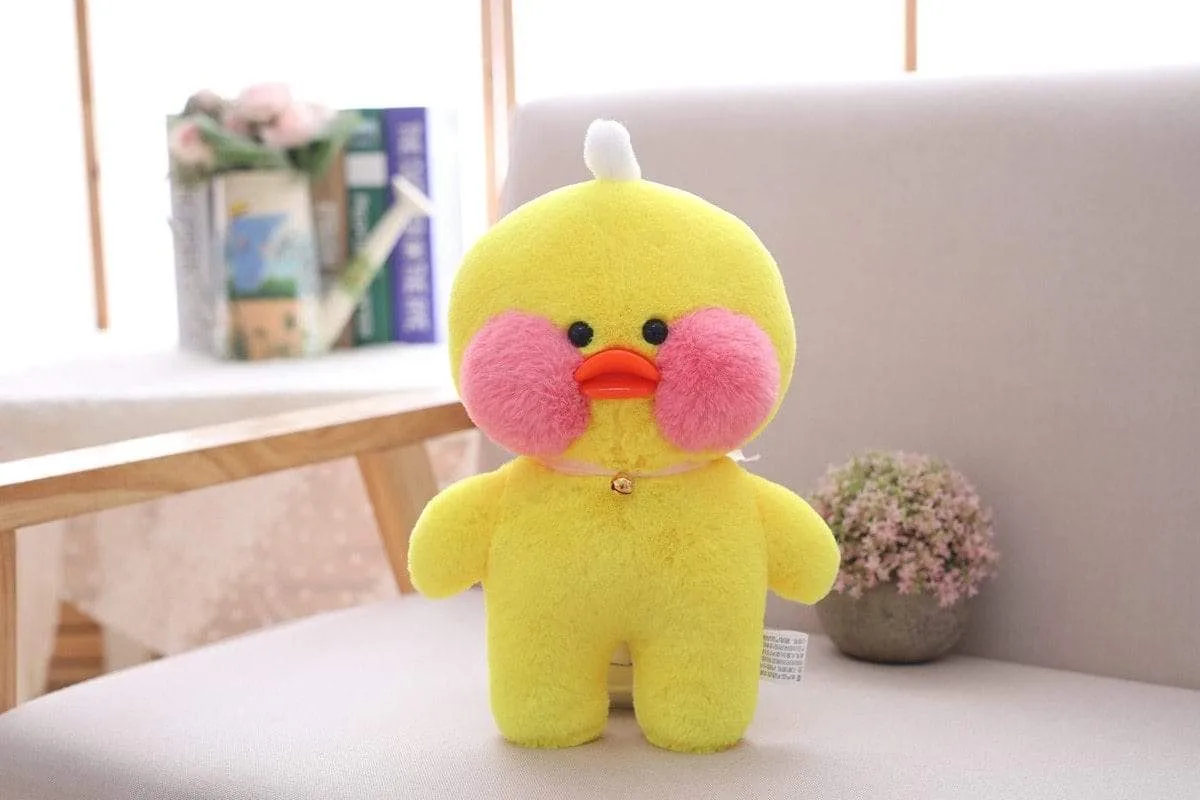 30cm Cartoon Cute LaLafanfan Cafe Duck Plush Toy Stuffed Soft Kawaii Duck Doll Animal Pillow Birthday Gift for Kids Children