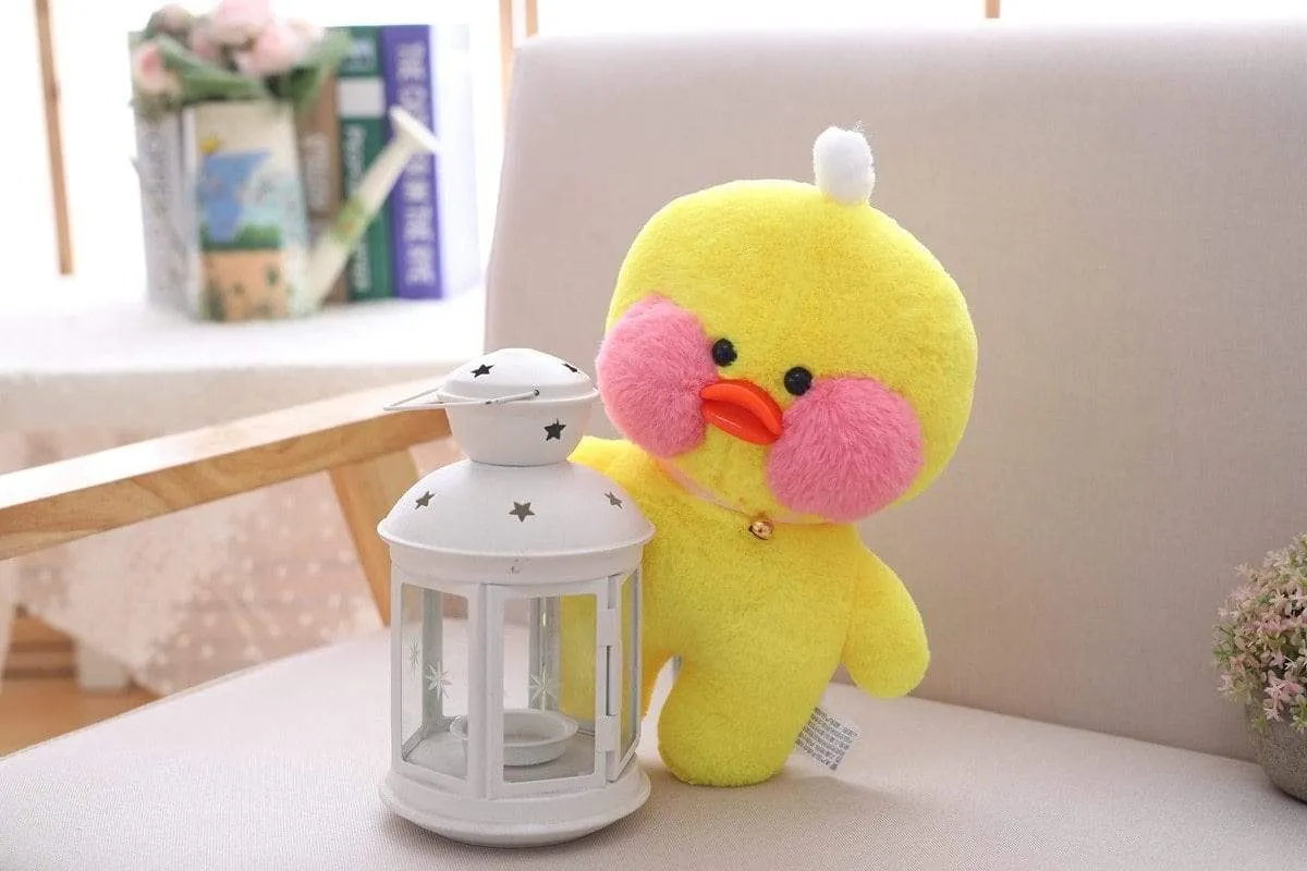 30cm Cartoon Cute LaLafanfan Cafe Duck Plush Toy Stuffed Soft Kawaii Duck Doll Animal Pillow Birthday Gift for Kids Children