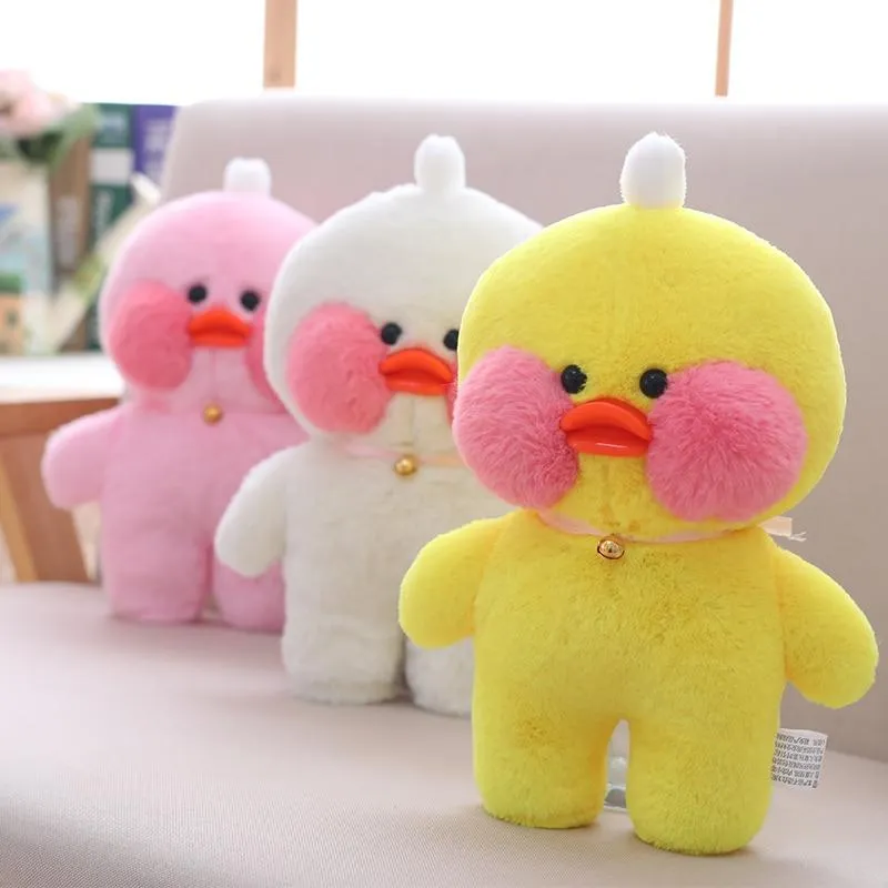 30cm Cartoon Cute LaLafanfan Cafe Duck Plush Toy Stuffed Soft Kawaii Duck Doll Animal Pillow Birthday Gift for Kids Children