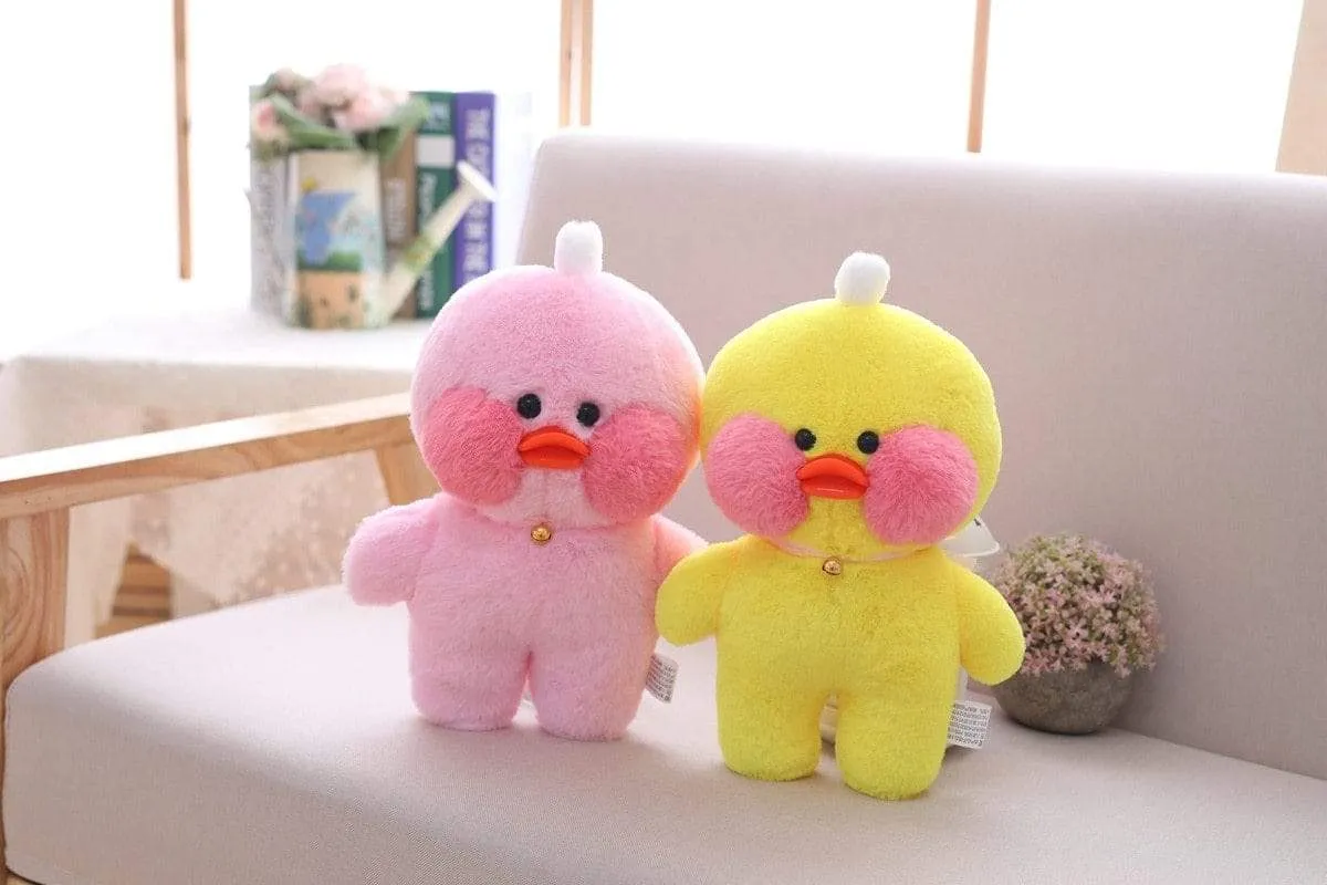 30cm Cartoon Cute LaLafanfan Cafe Duck Plush Toy Stuffed Soft Kawaii Duck Doll Animal Pillow Birthday Gift for Kids Children