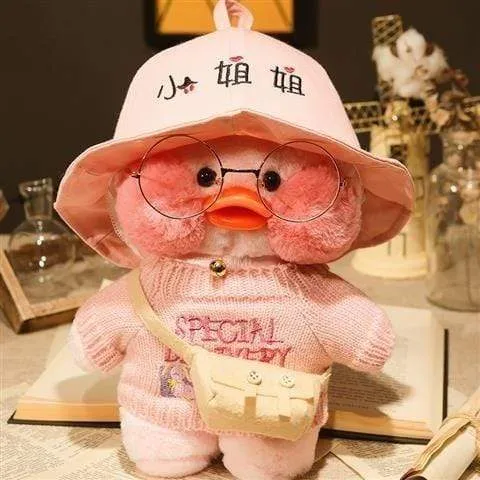 30CM Pink LaLafanfan Kawaii Cafe Mimi Yellow Duck Plush Toy Cute Stuffed Doll Soft Animal Dolls Kids Kawaii Plush Toys Rag Doll