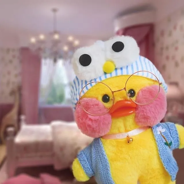 30CM Pink LaLafanfan Kawaii Cafe Mimi Yellow Duck Plush Toy Cute Stuffed Doll Soft Animal Dolls Kids Kawaii Plush Toys Rag Doll