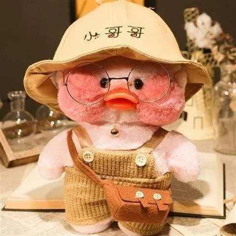 30CM Pink LaLafanfan Kawaii Cafe Mimi Yellow Duck Plush Toy Cute Stuffed Doll Soft Animal Dolls Kids Kawaii Plush Toys Rag Doll