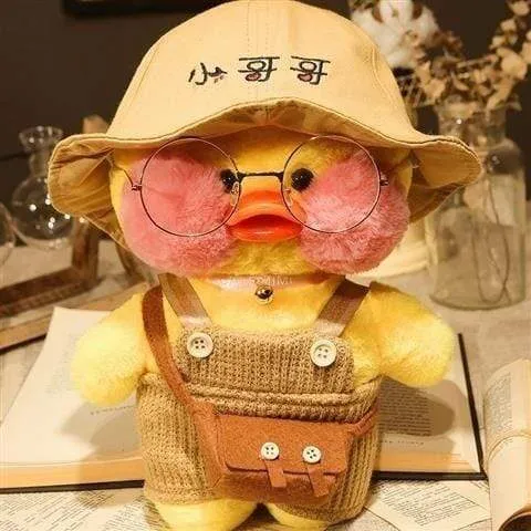 30CM Pink LaLafanfan Kawaii Cafe Mimi Yellow Duck Plush Toy Cute Stuffed Doll Soft Animal Dolls Kids Kawaii Plush Toys Rag Doll