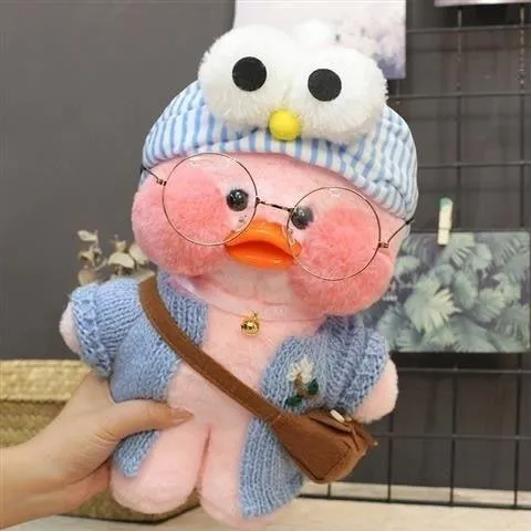 30CM Pink LaLafanfan Kawaii Cafe Mimi Yellow Duck Plush Toy Cute Stuffed Doll Soft Animal Dolls Kids Kawaii Plush Toys Rag Doll