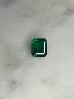 3.41 CARAT EMERALD CUT NATURAL GREEN EMERALD LOOSE GEMSTONE. 3.41 CT GREEN ZAMBIA BY MIKE NEKTA NYC