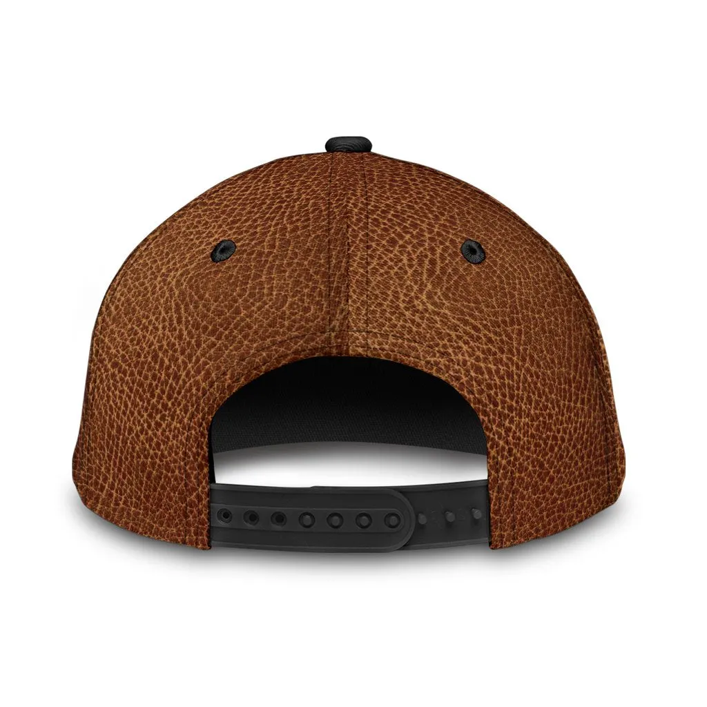 3D All Over Print The Death Classic Cap Hat Skull Baseball Cap Hat With Leather Pattern