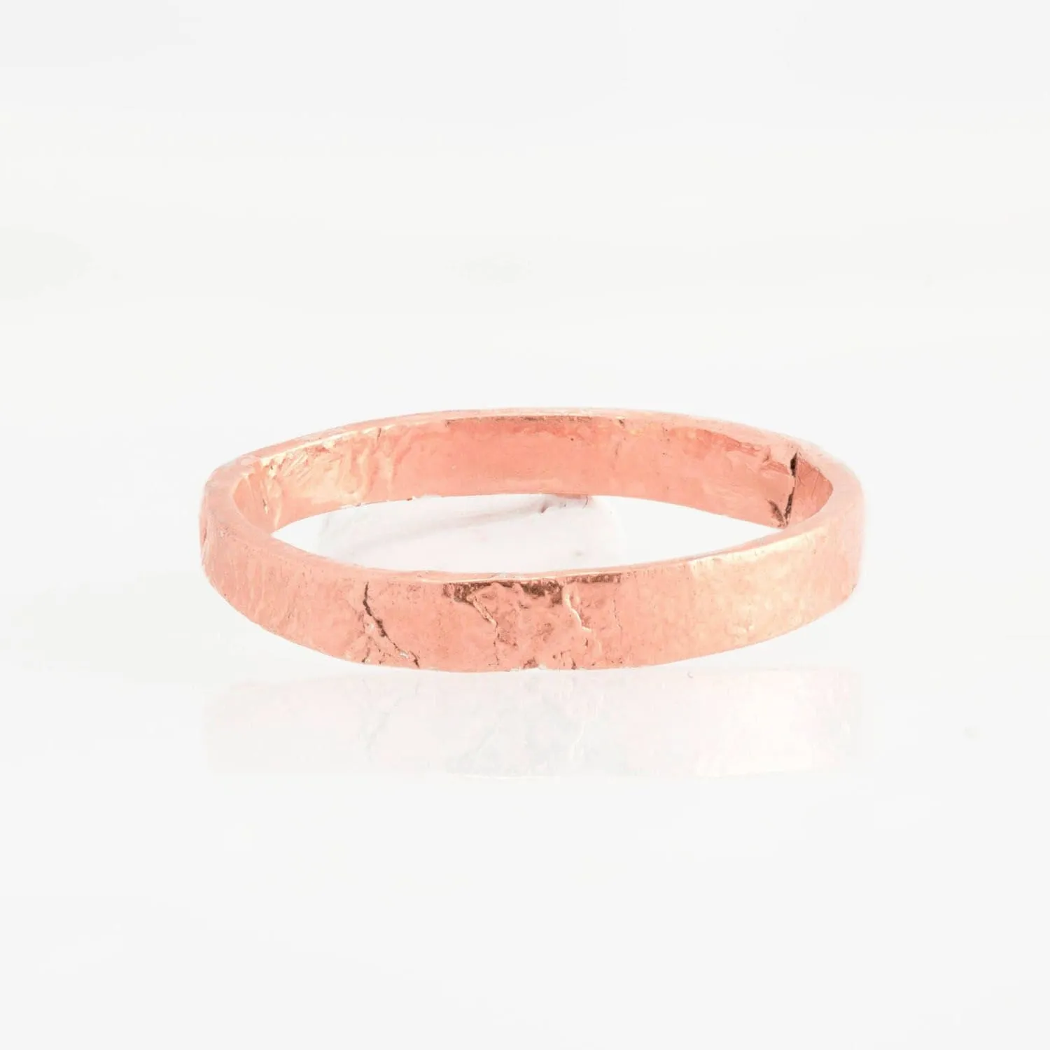 3mm Rose Gold Textured Band