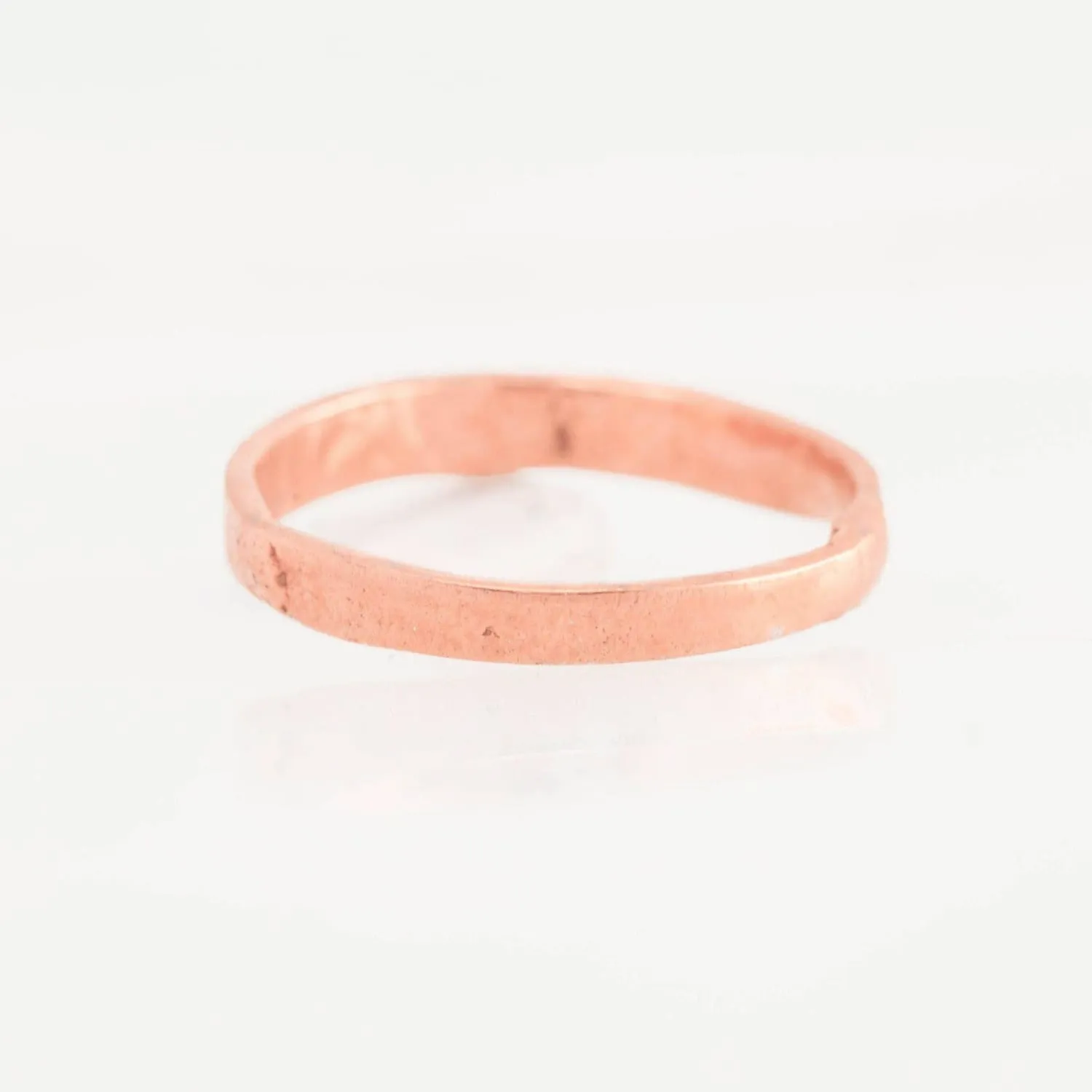 3mm Rose Gold Textured Band