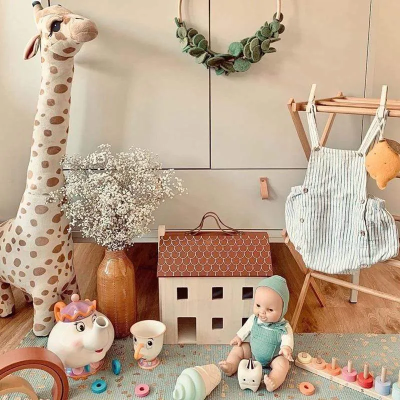 67cm Big Size Simulation Giraffe Plush Toys Soft Stuffed Animal Giraffe Sleeping Doll Toy For Boys Girls Birthday Gift Kids Toy