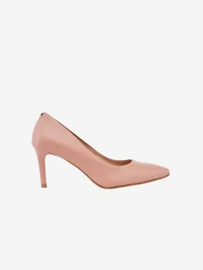 75mm Vegan Apple Leather Heels | Nude Elegance