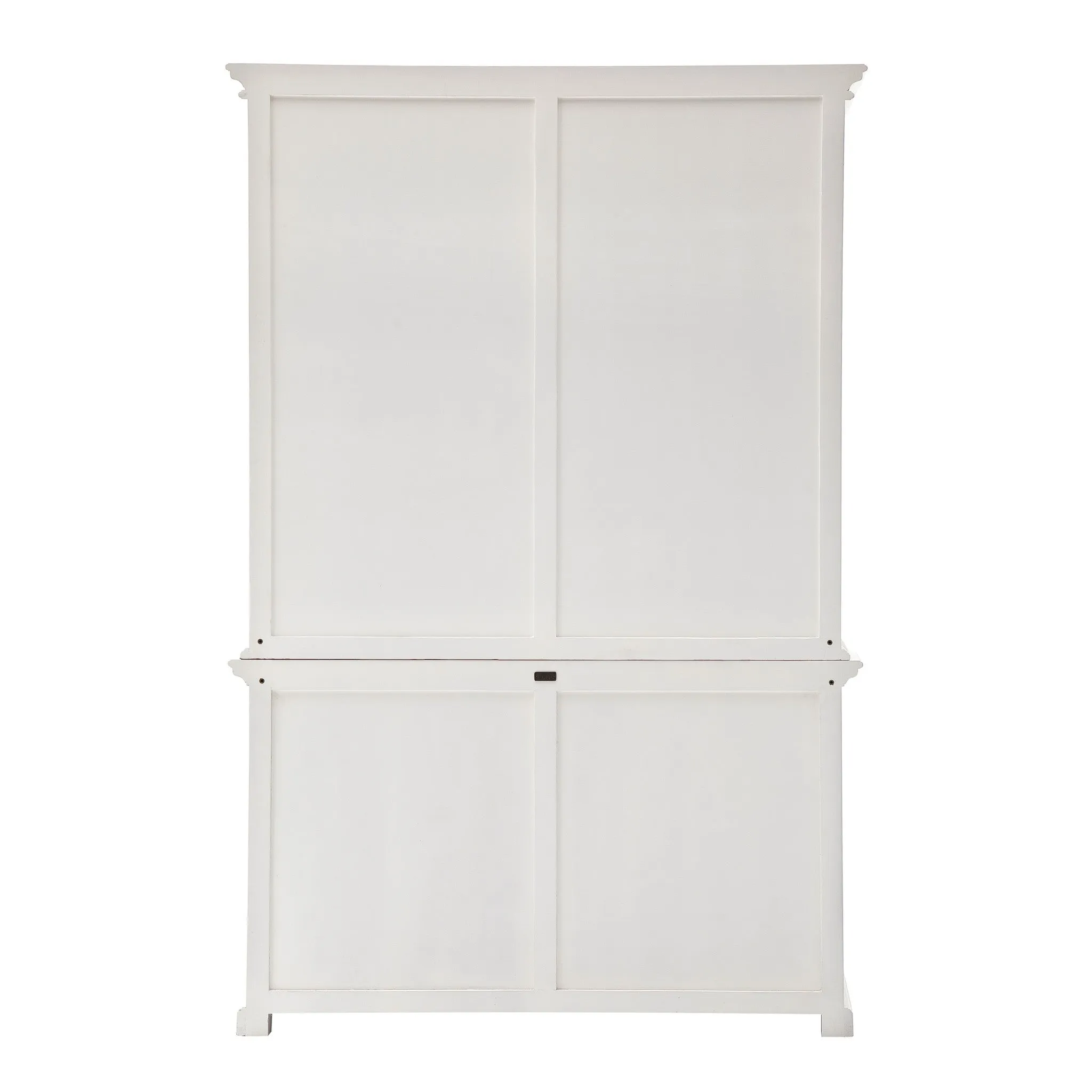 87 White Solid Wood Four Tier Bookcase