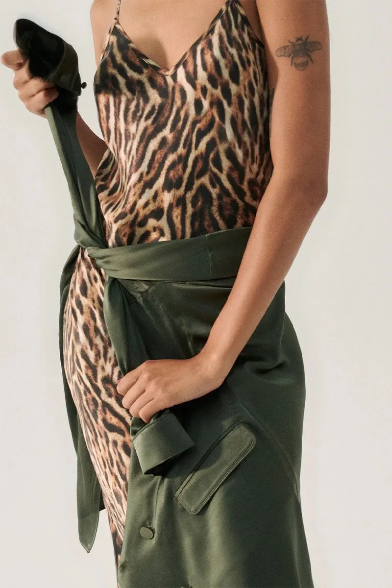 90S SLIP DRESS-LEOPARD