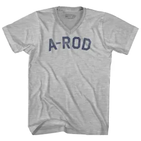 A-Rod Adult Cotton V-neck T-shirt