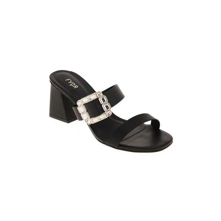 A Snazzy Buckle Adorned Mule BCM 149