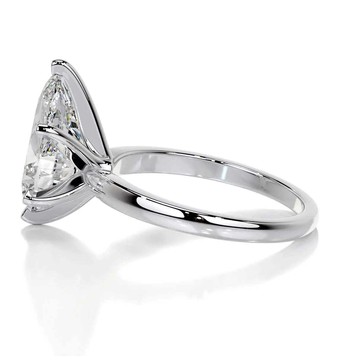 Adaline Lab Grown Diamond Ring   (1 Carat) -14K White Gold (RTS)