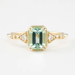 Agatha Ring - 1.06ct Mint Tourmaline (One of a kind)