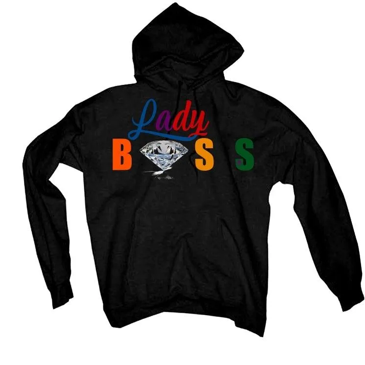 Air Jordan 2 wmns multicolor Black T-Shirt (Lady Boss)