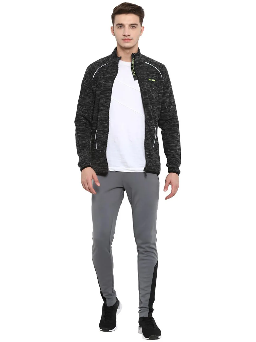 Alcis Men Black Solid Sporty Jacket