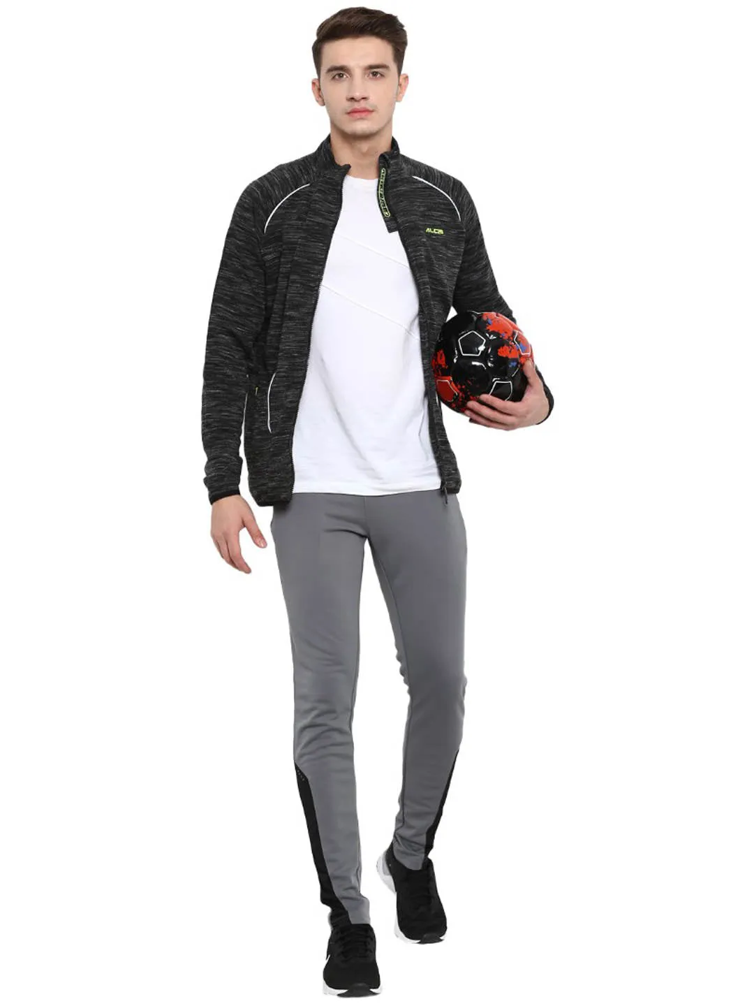 Alcis Men Black Solid Sporty Jacket