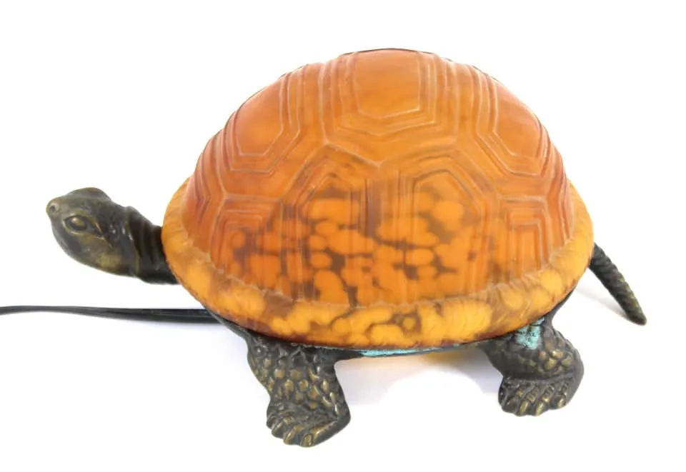 American Tiffany Style Turtle Table Lamp