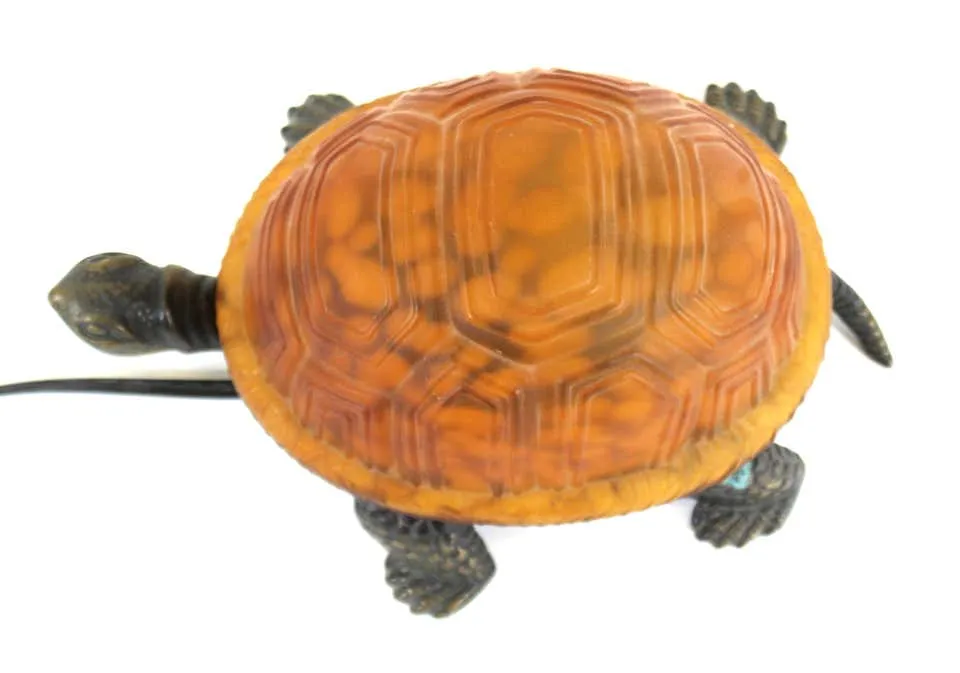 American Tiffany Style Turtle Table Lamp