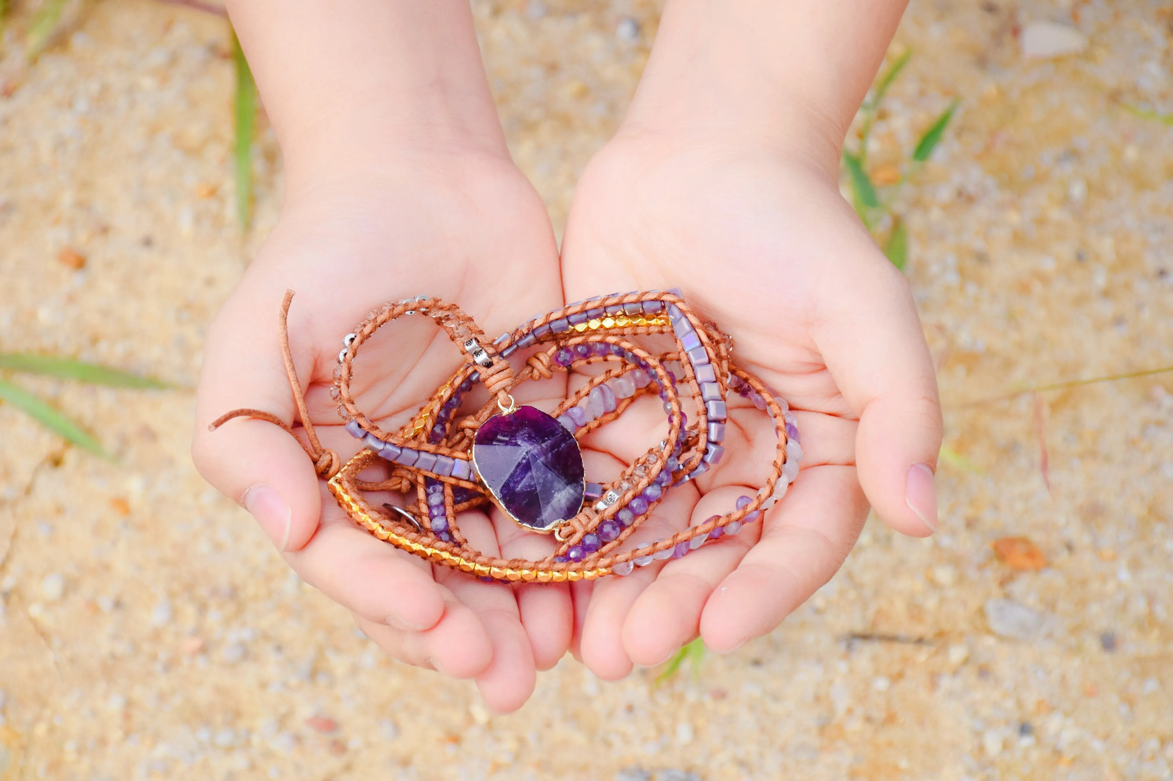 Amethyst Imperial Wrap Bracelet